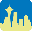 Seattle cityscape icon