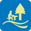 Icon of person at a picnic table